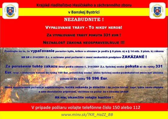 upozornenie upozornenie